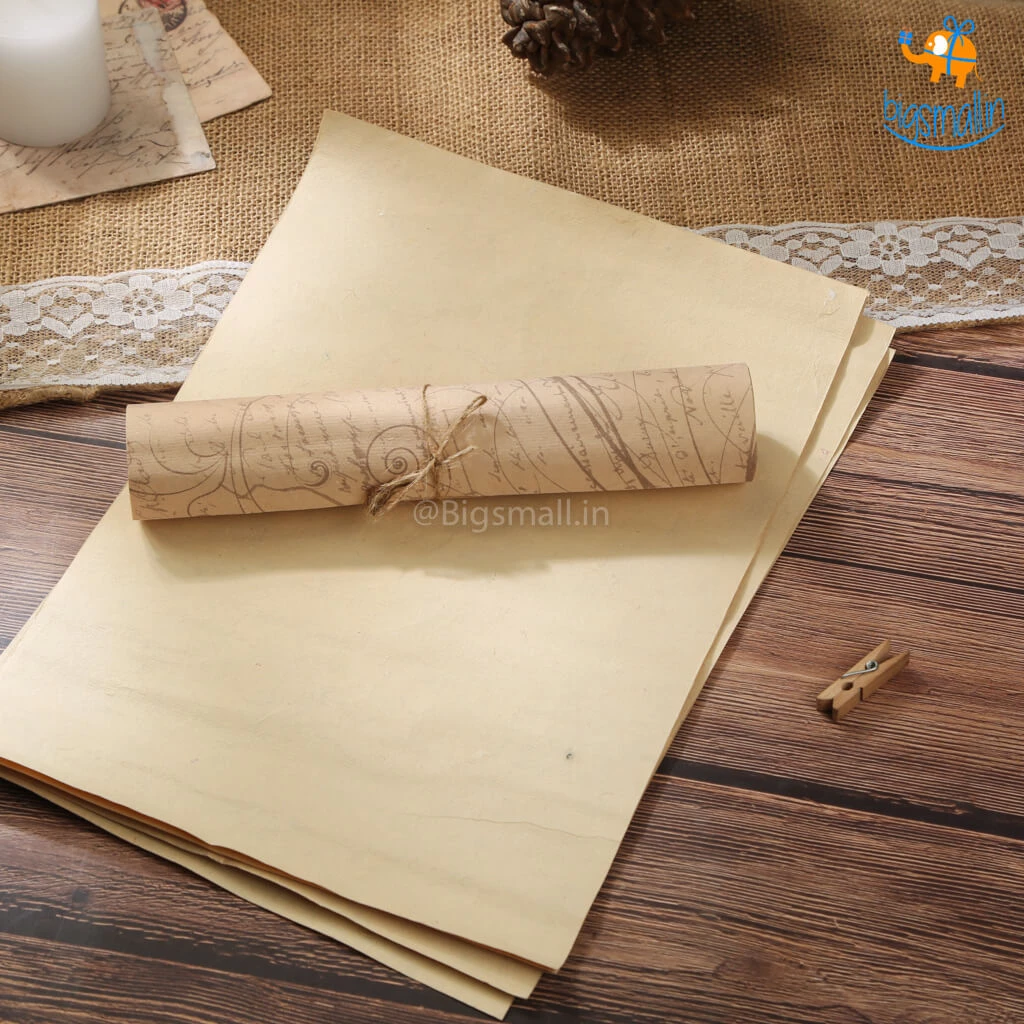 Ascetic Vintage Letters - Set Of 12 Scrolls All Of It