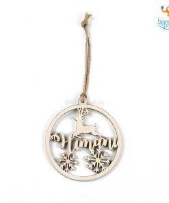 Chitra Chaya Father's Day Personalized Name Wooden Christmas Ornament | COD Not Available