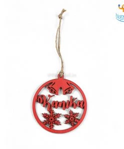 Chitra Chaya Father's Day Personalized Name Wooden Christmas Ornament | COD Not Available