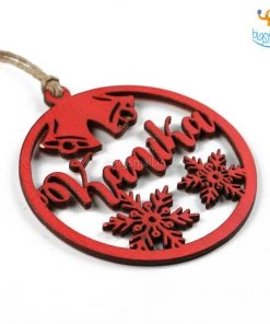 Chitra Chaya Father's Day Personalized Name Wooden Christmas Ornament | COD Not Available