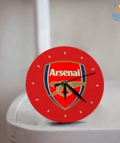 Bigsmall_cc Arsenal Wooden Table Clock