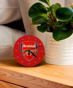 Bigsmall_cc Arsenal Wooden Table Clock