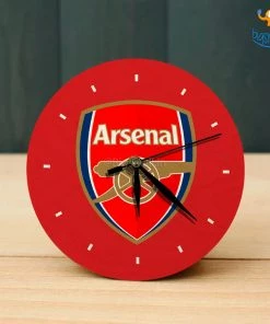 Bigsmall_cc Arsenal Wooden Table Clock