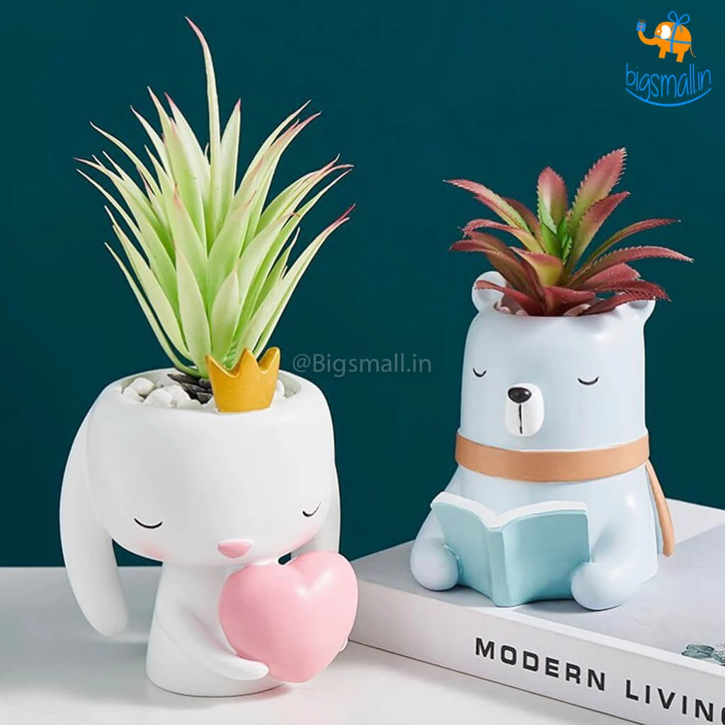 Bigsmall_hmk New Cute Animal Planter