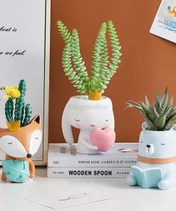 Bigsmall_hmk New Cute Animal Planter