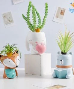 Bigsmall_hmk New Cute Animal Planter