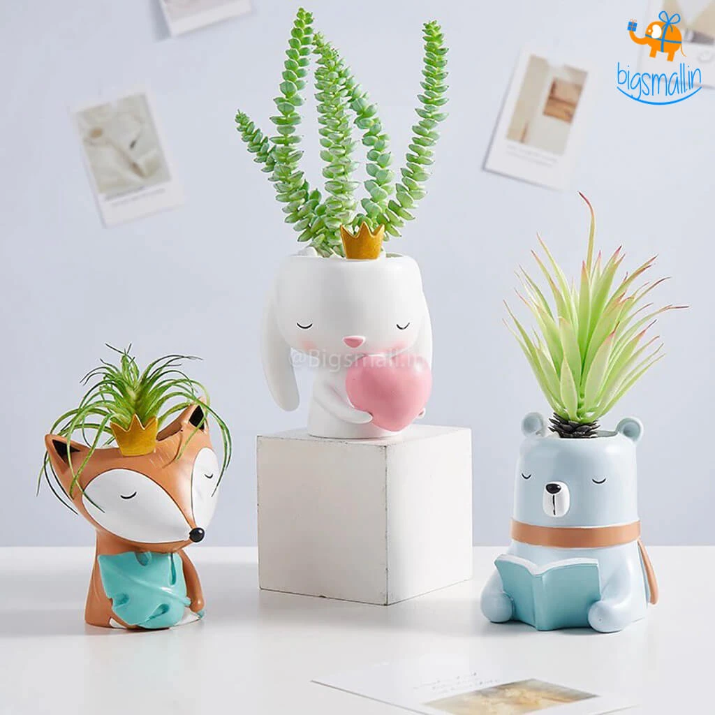 Bigsmall_hmk New Cute Animal Planter