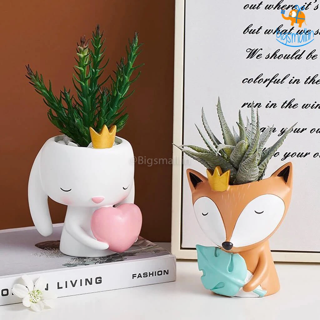 Bigsmall_hmk New Cute Animal Planter