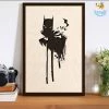 Bigsmall_cc Batman Engraved Wooden Frame