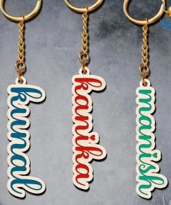 Chitra Chaya Personalized Wooden Keychain | COD Not Available Father's Day