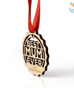 Chitra Chaya Personalized Best Mum Wooden Medal | COD Not Available