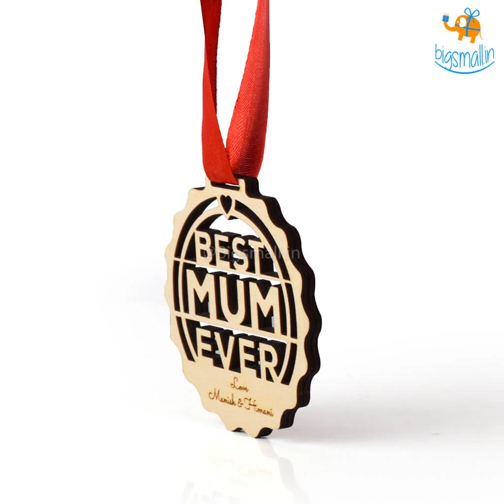 Chitra Chaya Personalized Best Mum Wooden Medal | COD Not Available