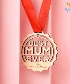 Chitra Chaya Personalized Best Mum Wooden Medal | COD Not Available