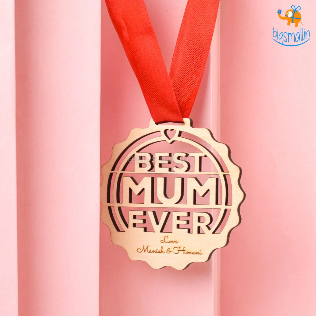 Chitra Chaya Personalized Best Mum Wooden Medal | COD Not Available
