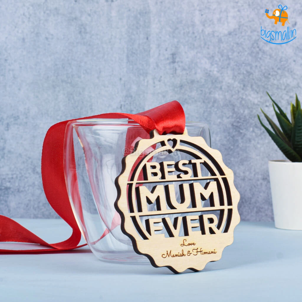 Chitra Chaya Personalized Best Mum Wooden Medal | COD Not Available