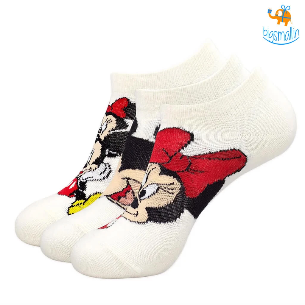 Balenzia New Mickey Mouse & Mini Mouse Socks - Pack Of 3