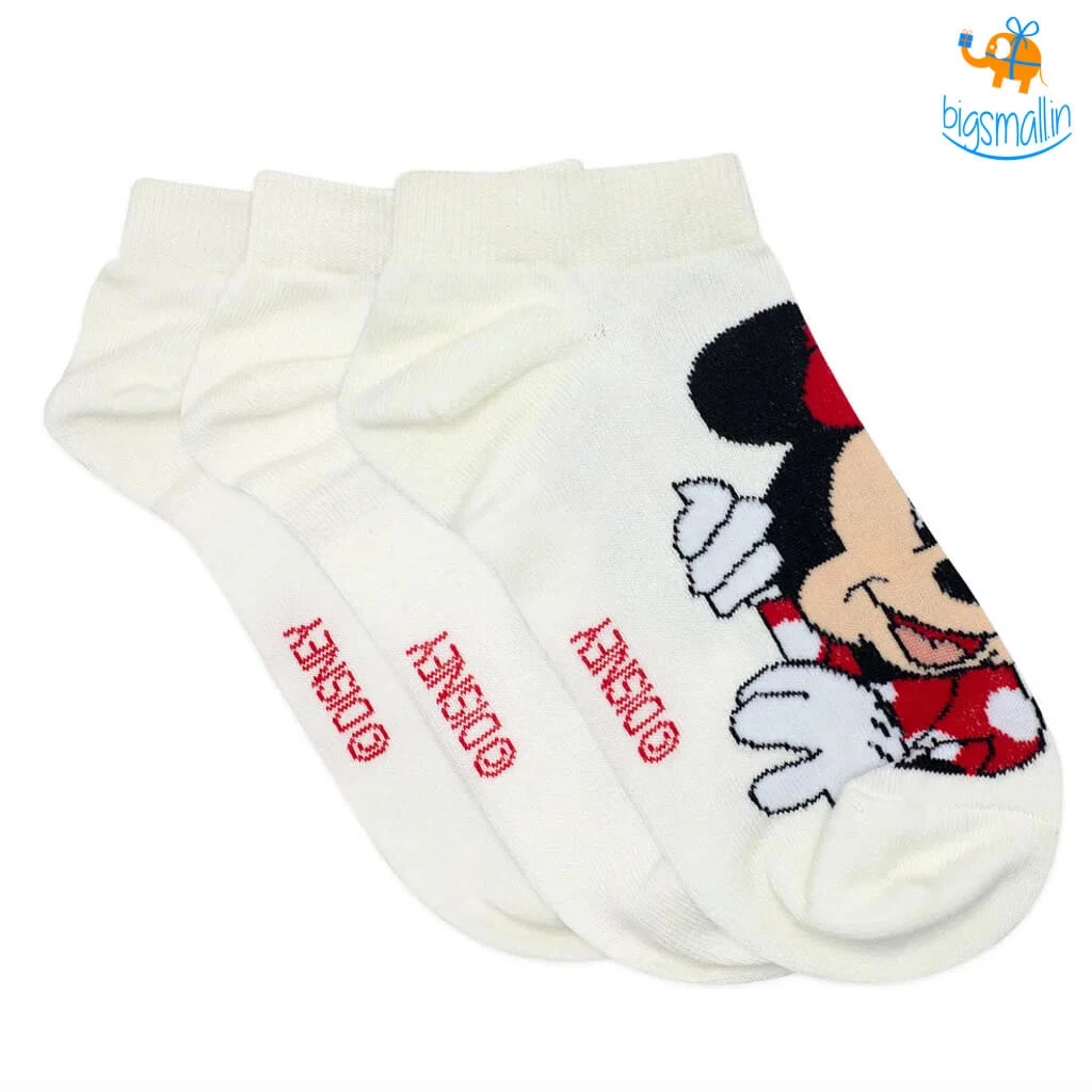 Balenzia New Mickey Mouse & Mini Mouse Socks - Pack Of 3