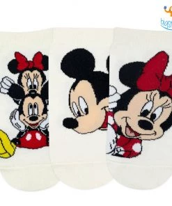 Balenzia New Mickey Mouse & Mini Mouse Socks - Pack Of 3