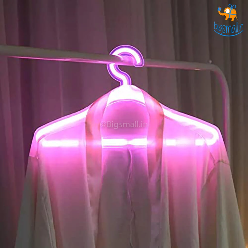 Bigsmall_hmk Clothes Hanger LED Neon Lamp