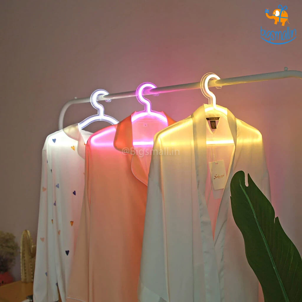 Bigsmall_hmk Clothes Hanger LED Neon Lamp
