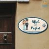 Chitra Chaya Personalized Navy Couple Name Plate | COD Not Available