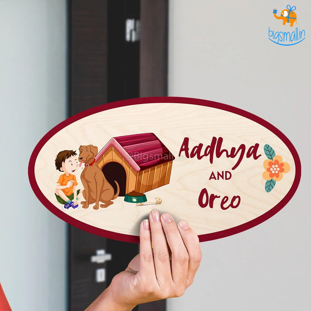 Chitra Chaya Personalized Kid & Pet Name Plate | COD Not Available