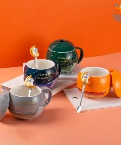 Big Daddy Astro Moon Mug With Lid & Spoon Father's Day