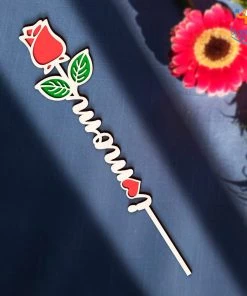 Bigsmall_cc I Love Mom Wooden Rose All Of It