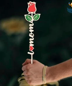 Bigsmall_cc I Love Mom Wooden Rose All Of It