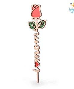 Bigsmall_cc I Love Mom Wooden Rose All Of It