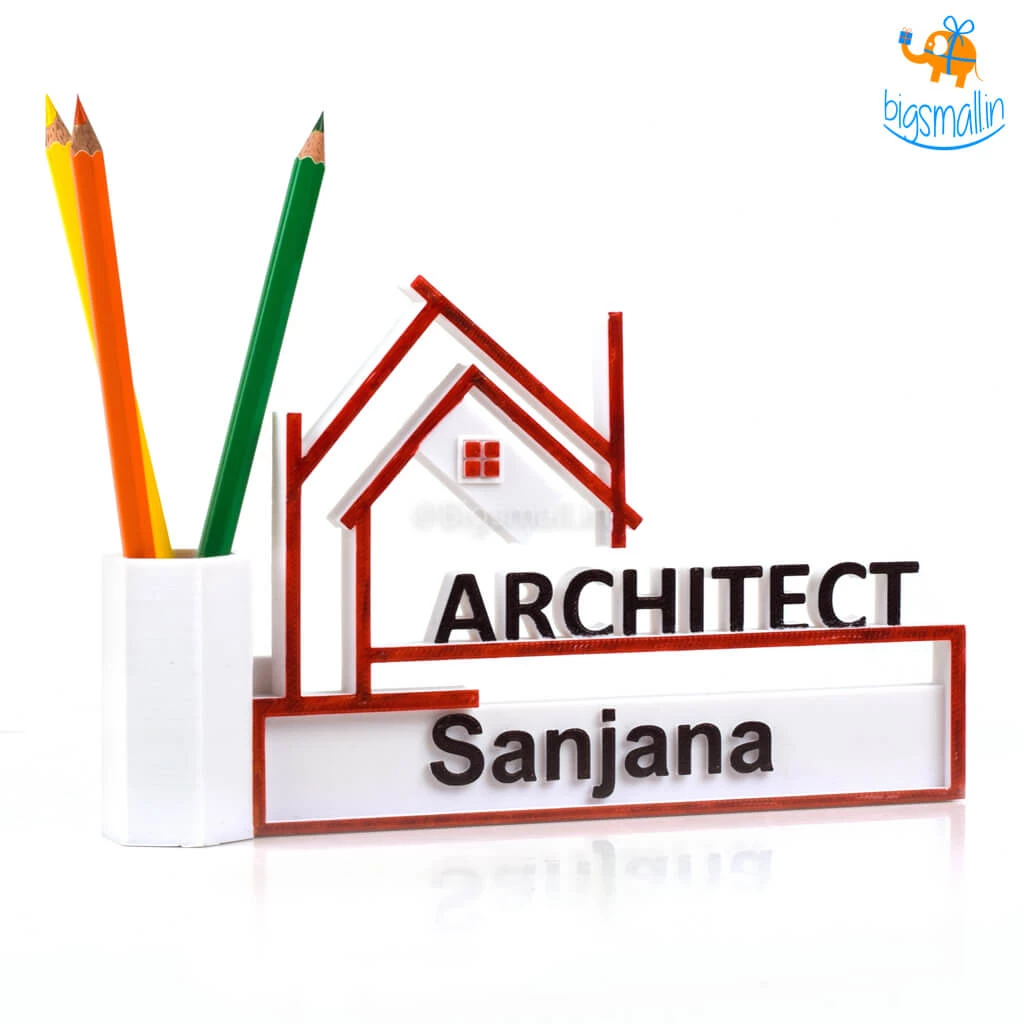 Isagon Personalized Architect Pen Stand Father's Day