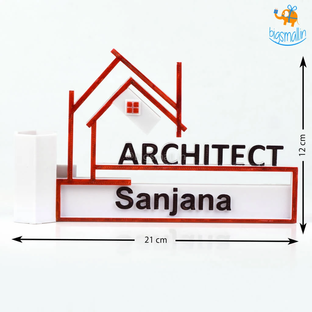 Isagon Personalized Architect Pen Stand Father's Day