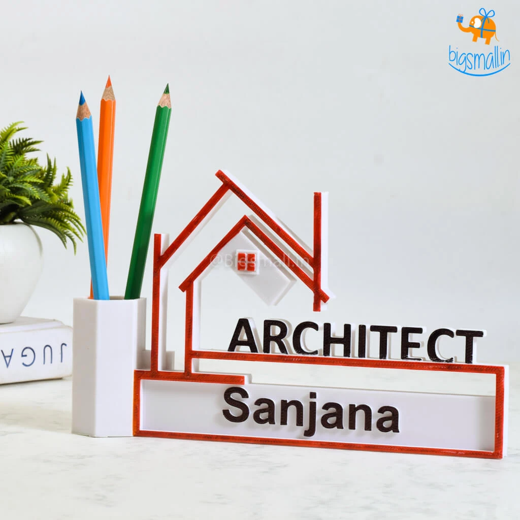Isagon Personalized Architect Pen Stand Father's Day