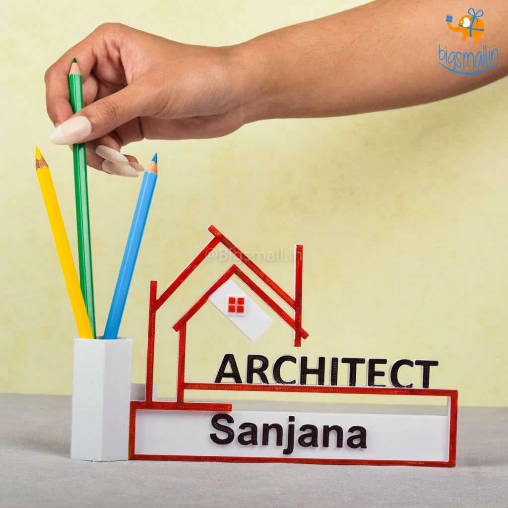 Isagon Personalized Architect Pen Stand Father's Day