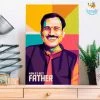 Chitra Chaya Personalized Best Father Pop Art Wooden Frame | COD Not Available Father's Day