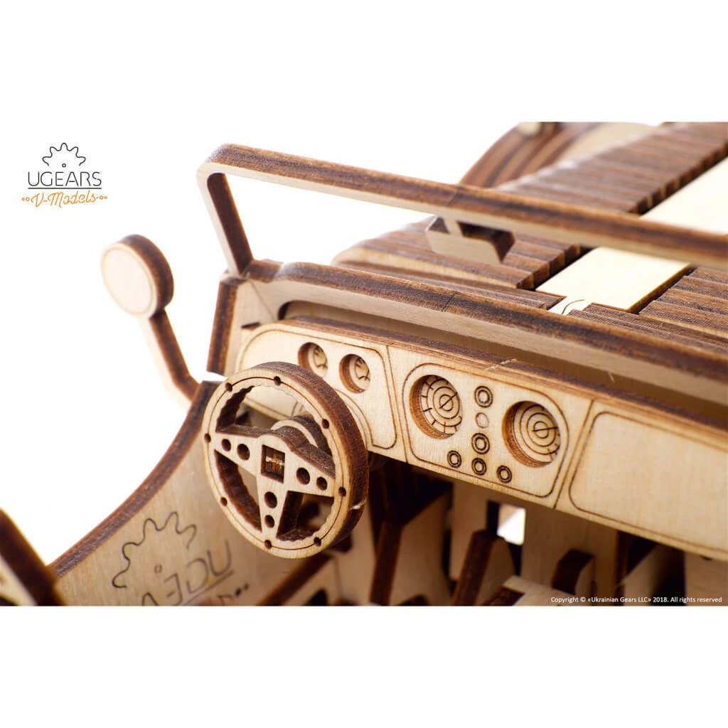 Ugears Roadster VM-01 Mechanical Puzzle All Of It