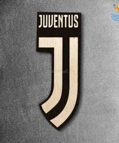Bigsmall_cc Father's Day Juventus Engraved Wooden Crest