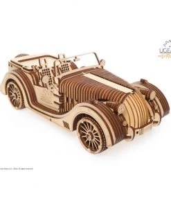 Ugears Roadster VM-01 Mechanical Puzzle All Of It