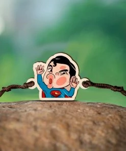 Bigsmall_cc Superman Wooden Rakhi All Of It