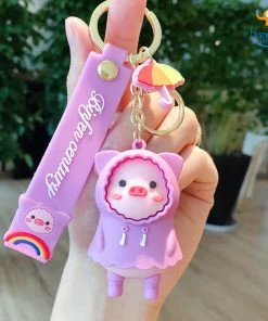 Bigsmall_hmk 3D Piggy In Raincoat Keychain All Of It