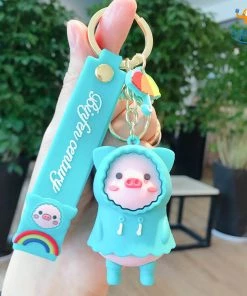 Bigsmall_hmk 3D Piggy In Raincoat Keychain All Of It