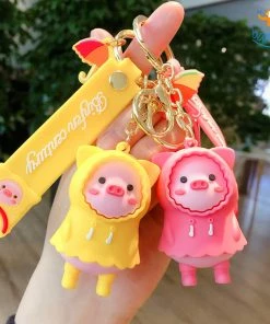 Bigsmall_hmk 3D Piggy In Raincoat Keychain All Of It