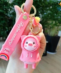 Bigsmall_hmk 3D Piggy In Raincoat Keychain All Of It