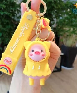 Bigsmall_hmk 3D Piggy In Raincoat Keychain All Of It