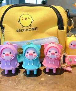 Bigsmall_hmk 3D Piggy In Raincoat Keychain All Of It
