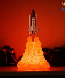 Bigsmall_hmk 3D Rocket Table Lamp