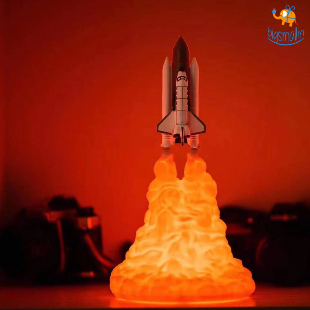 Bigsmall_hmk 3D Rocket Table Lamp