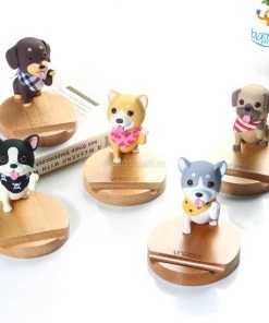 AmyLi 3D Wooden Doggo Mobile Stand