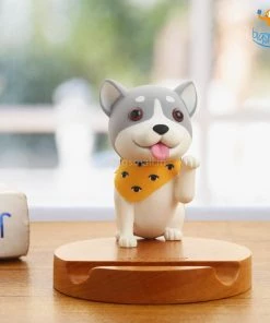 AmyLi 3D Wooden Doggo Mobile Stand