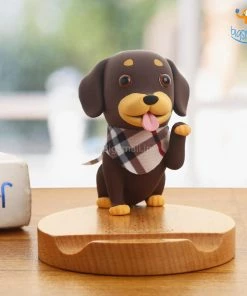 AmyLi 3D Wooden Doggo Mobile Stand
